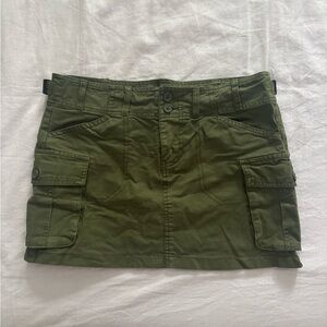 Brandy Melville Military Green Beverly Cargo Mini Skirt